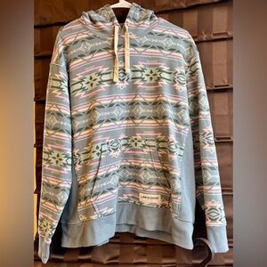 Life Is Good Multicolor Patterned Hoodie